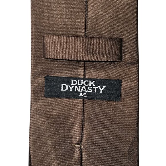Duck Dynasty Willie Robertson Family First Business Second Necktie Brown - Picture 3 of 4